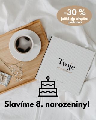 ⏰ Ještě dnes do půlnoci máme tuhle narozeninovou flash sale!⚡️A rovnou 30 %! 😎 Na úplně všechno, co není zlevněné. A...